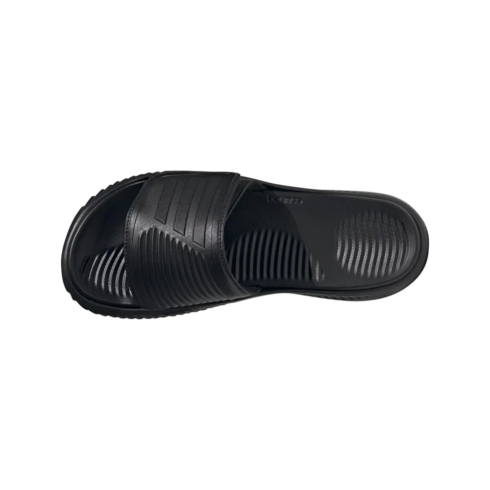 adidas Unisex Alphabounce 2.0 Slides Sandal, Black/Black/Black, 14 US Women