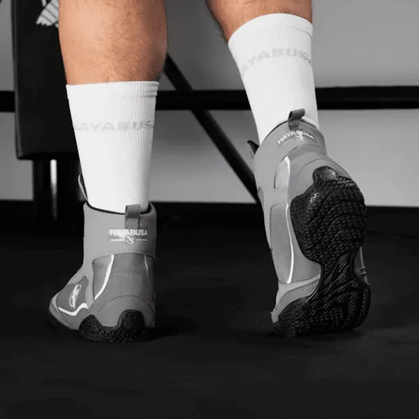 Hayabusa Grey Pro Boxing Shoes